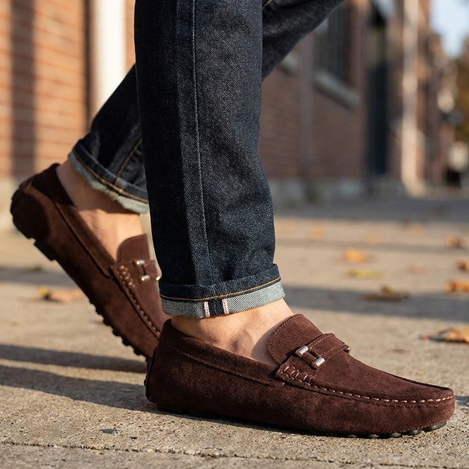 Giovanni Suede Loafers