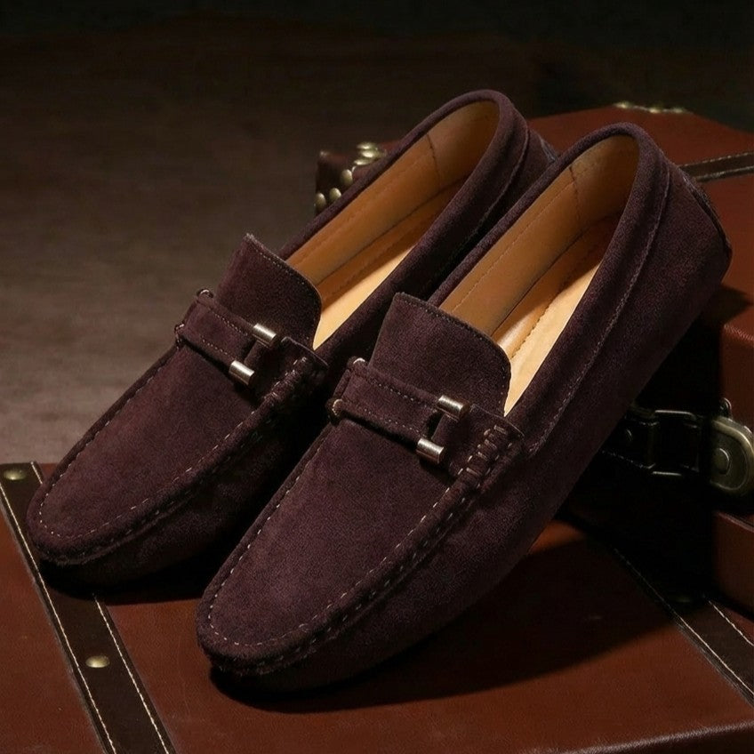 Giovanni Suede Loafers