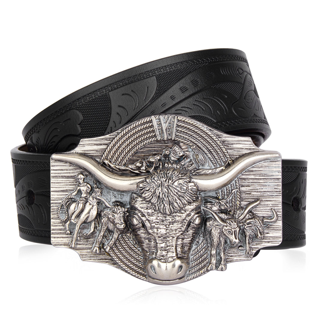 Rancher Cow Head Belt