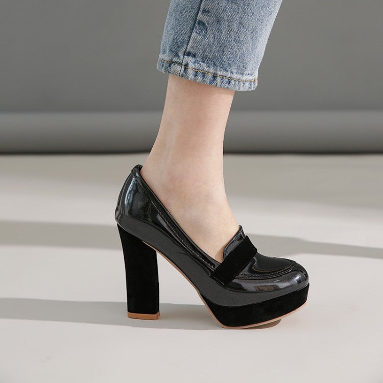 Sienna Square Heel Loafers