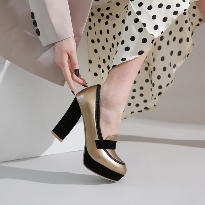 Sienna Square Heel Loafers