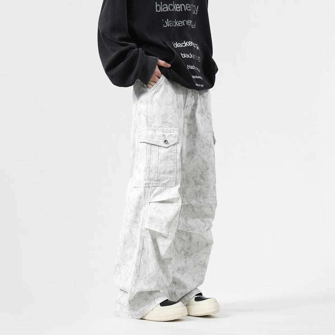 Denim Cargo Pants