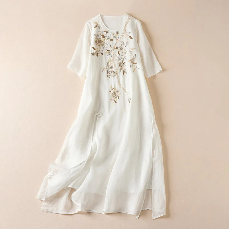 Lunaria Linen Dress