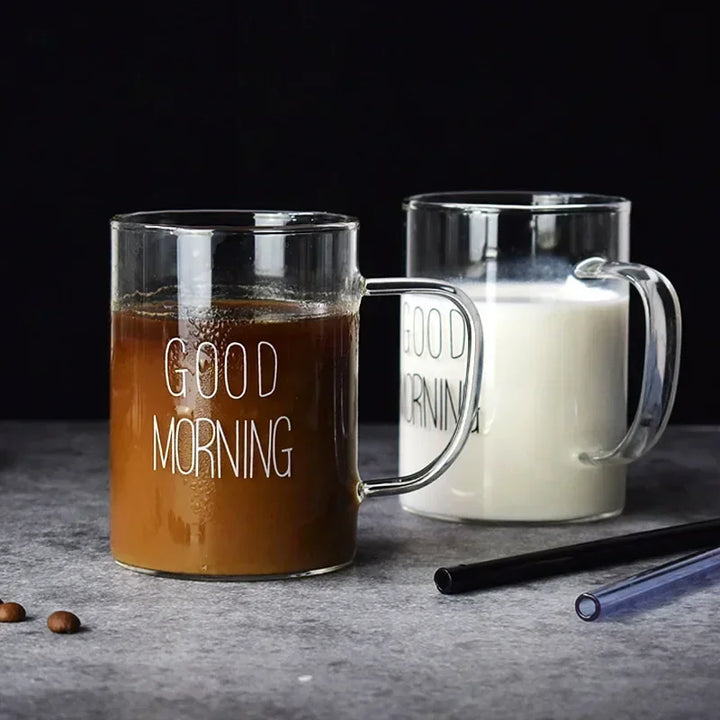 Good Morning Glass Mug