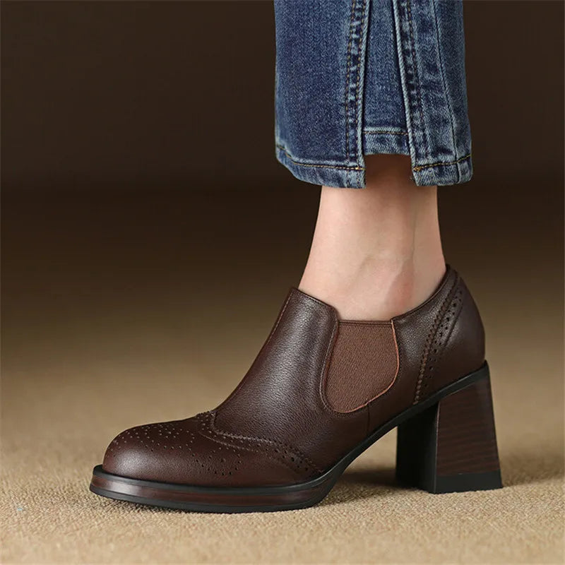 Milan Genuine Leather Heels