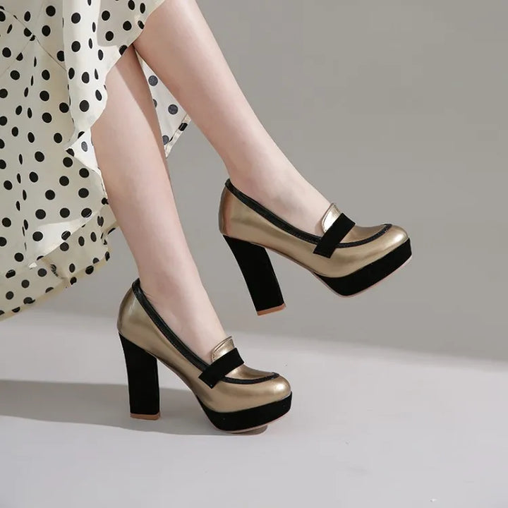 Sienna Square Heel Loafers
