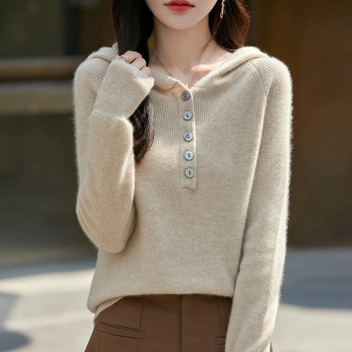Lucia Buttoned Cashmere