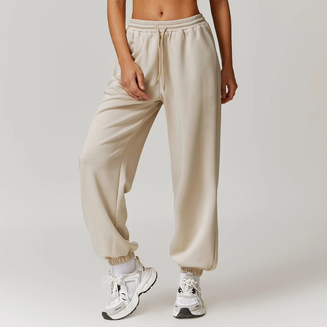 Violet Cotton Joggers