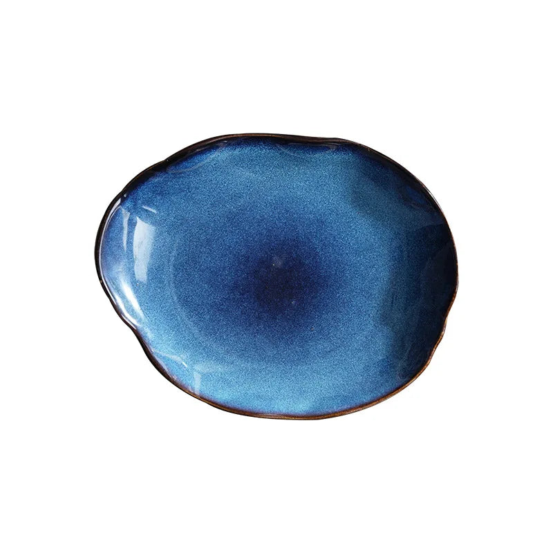 Ocean Blue Plate Set