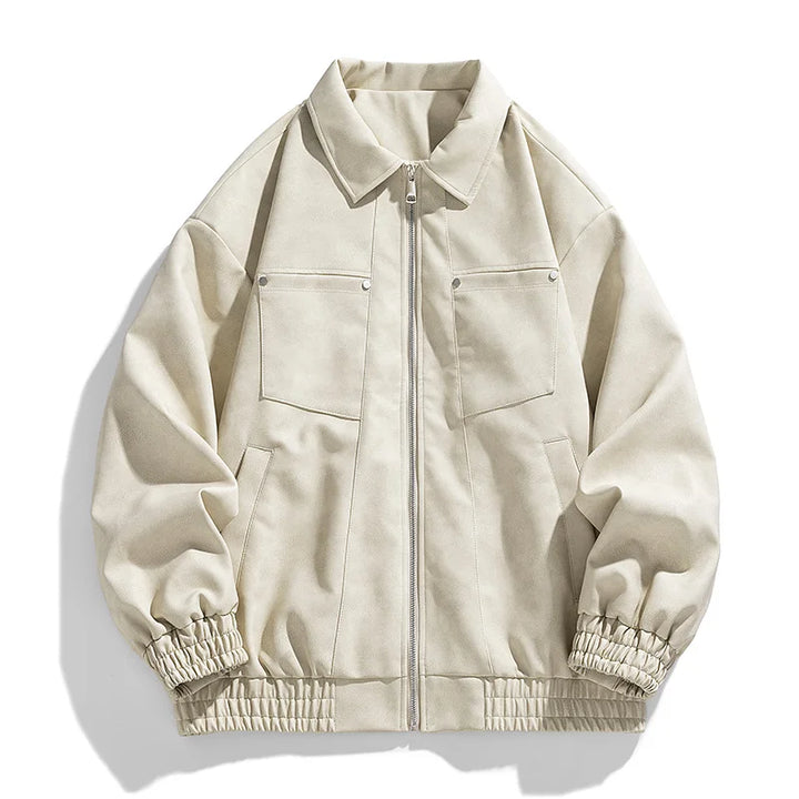 Classic Bomber Leather Jacket