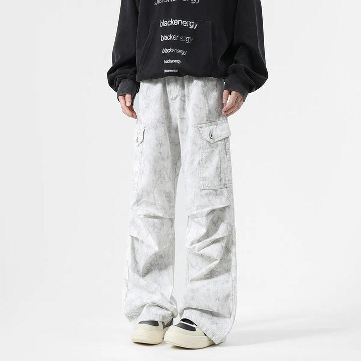 Denim Cargo Pants