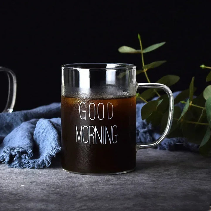 Good Morning Glass Mug