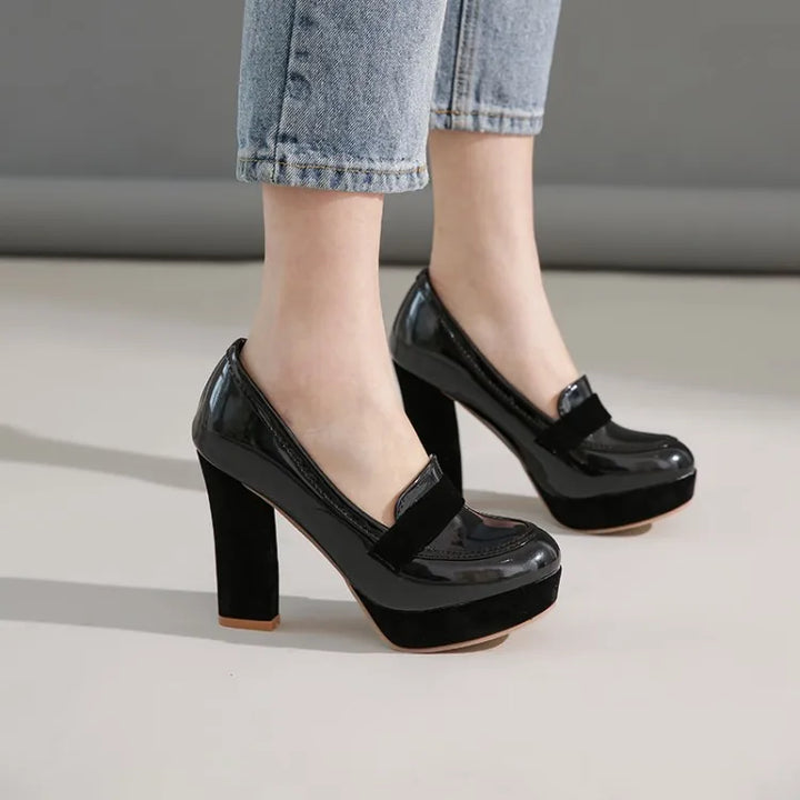 Sienna Square Heel Loafers