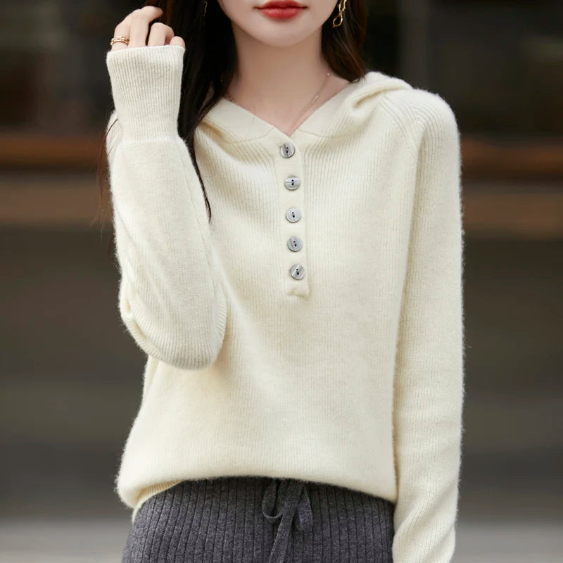 Lucia Buttoned Cashmere