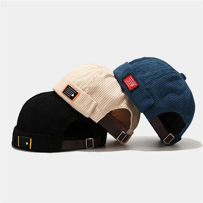 Cord Brimless Cap