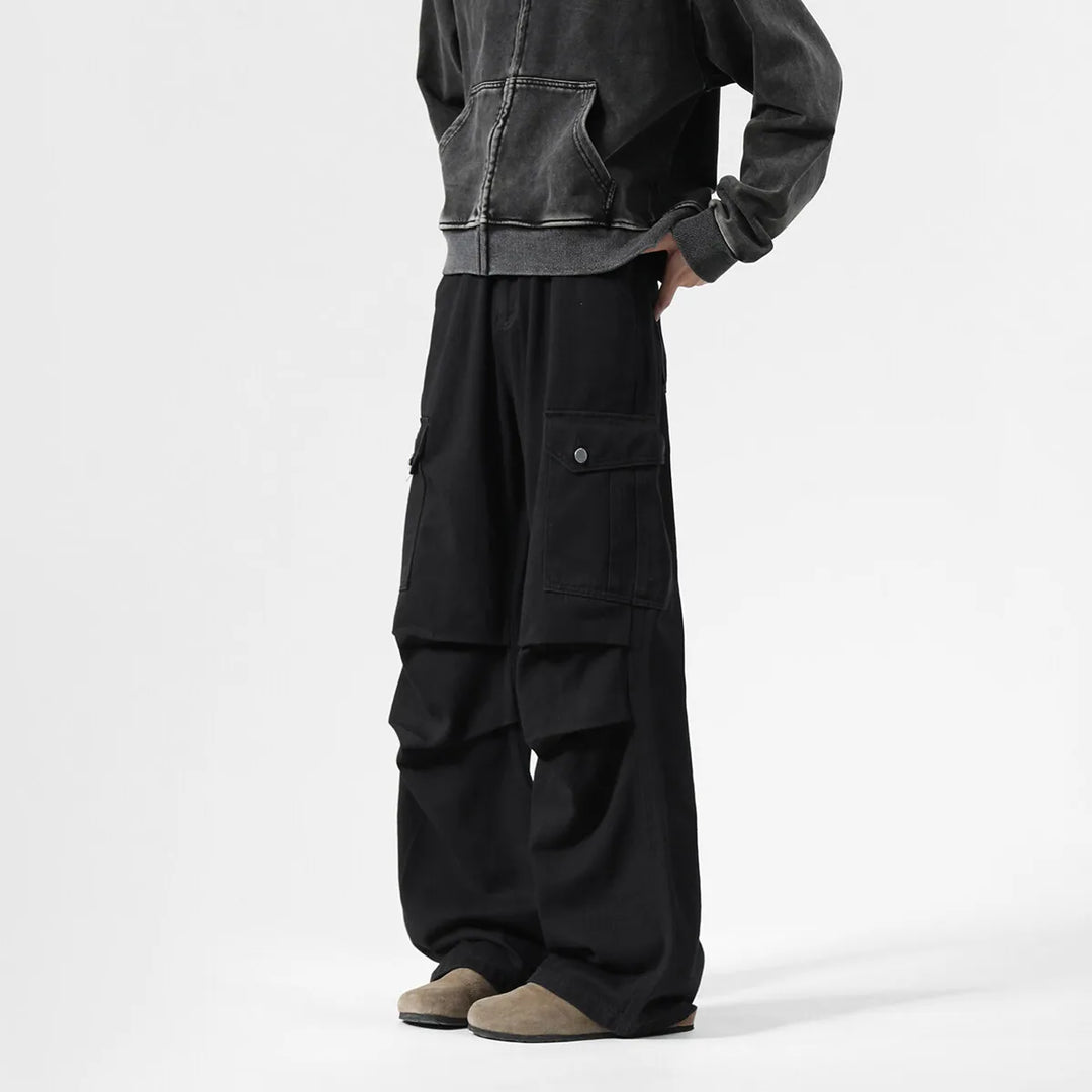 Denim Cargo Pants