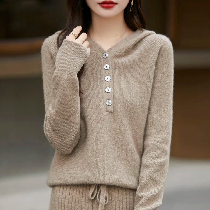 Lucia Buttoned Cashmere