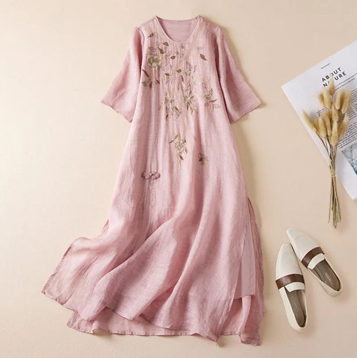 Lunaria Linen Dress