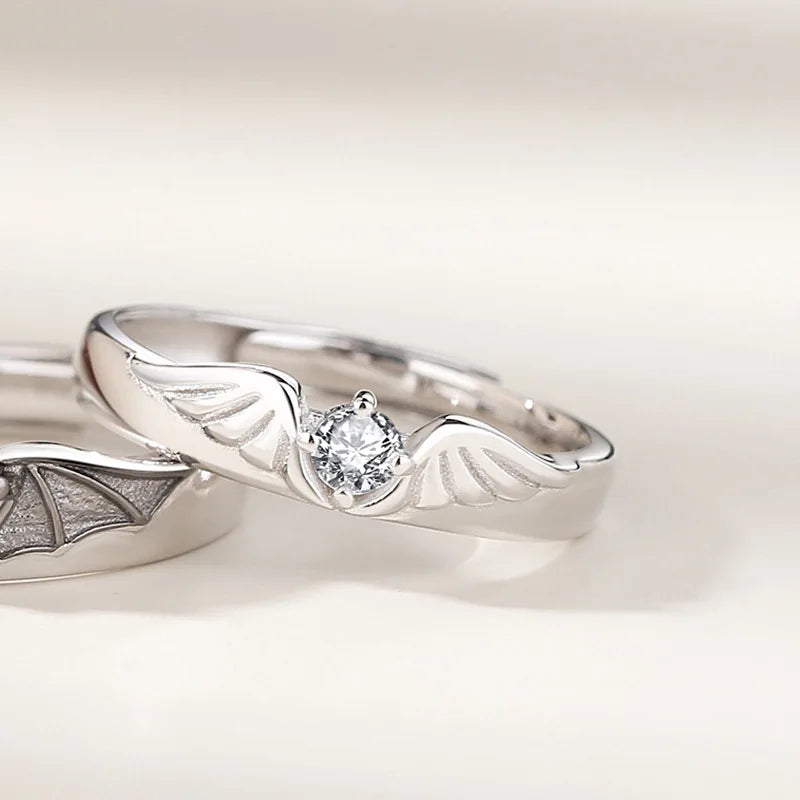 Angel vs Demon Ring Set