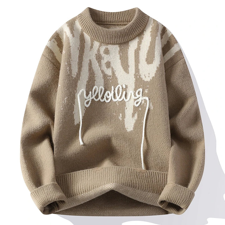 Graphic Stitch Sweater