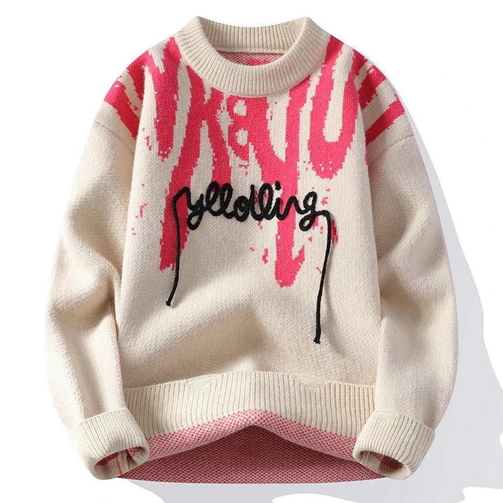Graphic Stitch Sweater