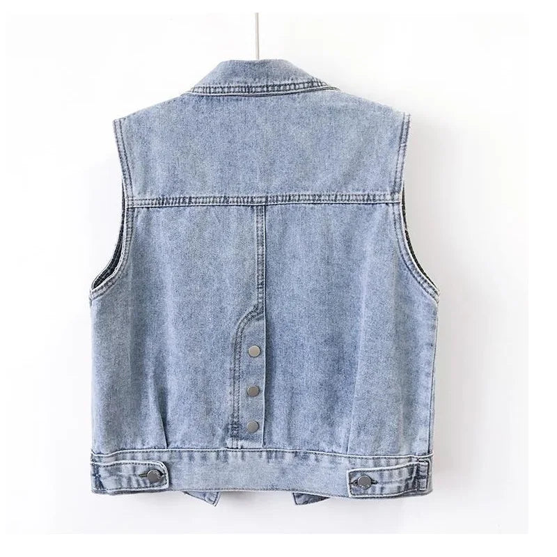 Noir Denim Vest