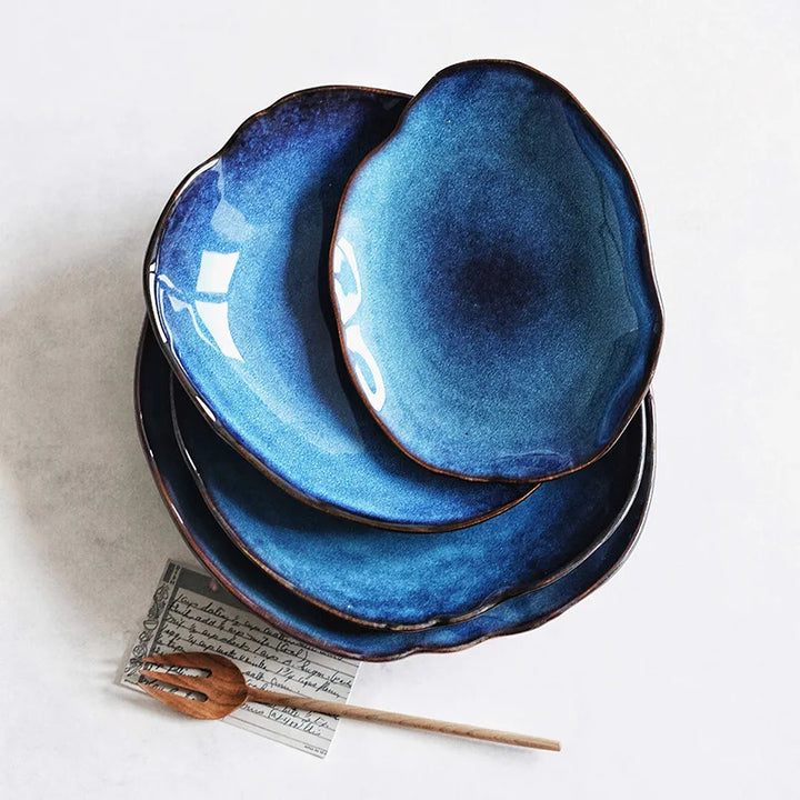 Ocean Blue Plate Set