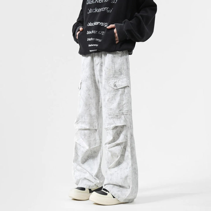 Denim Cargo Pants