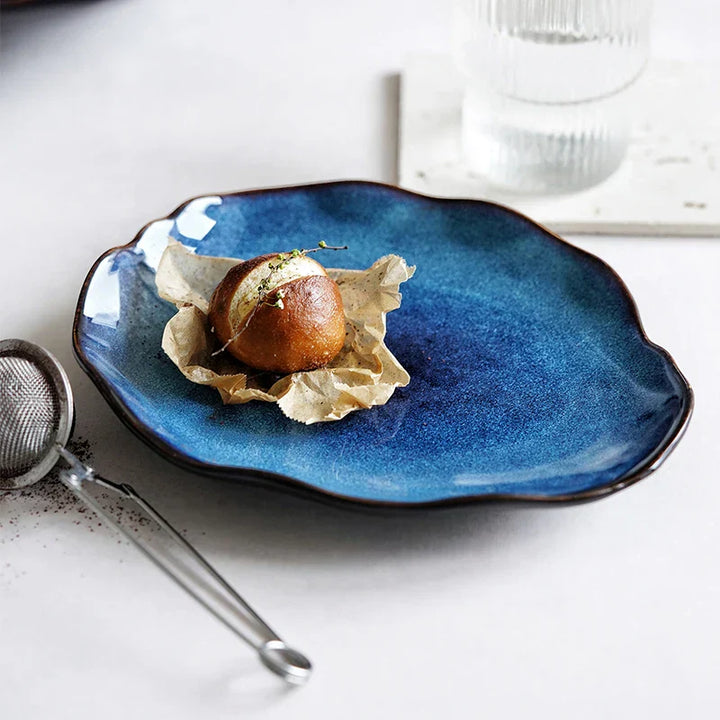 Ocean Blue Plate Set