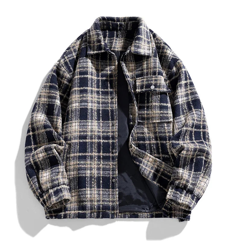 Classic Plaid Cashmere Jacket