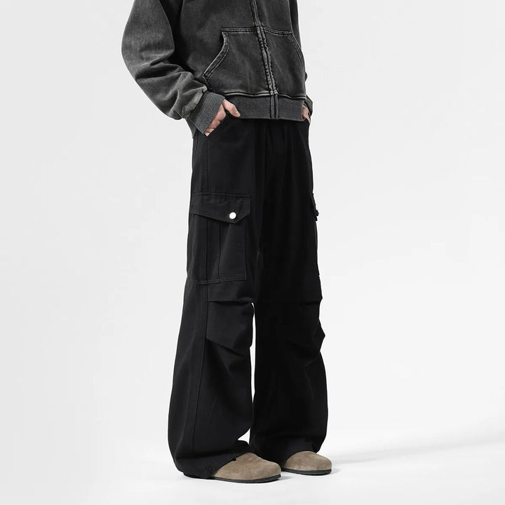 Denim Cargo Pants