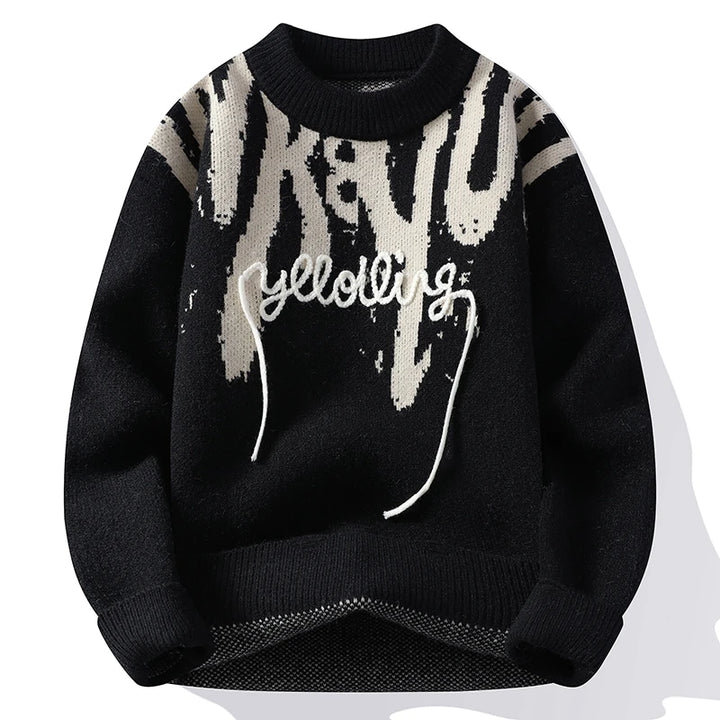 Graphic Stitch Sweater