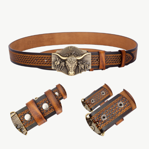 Rancher Cow Head Belt