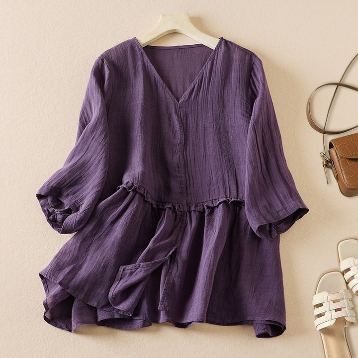 Arla Linen Blouse