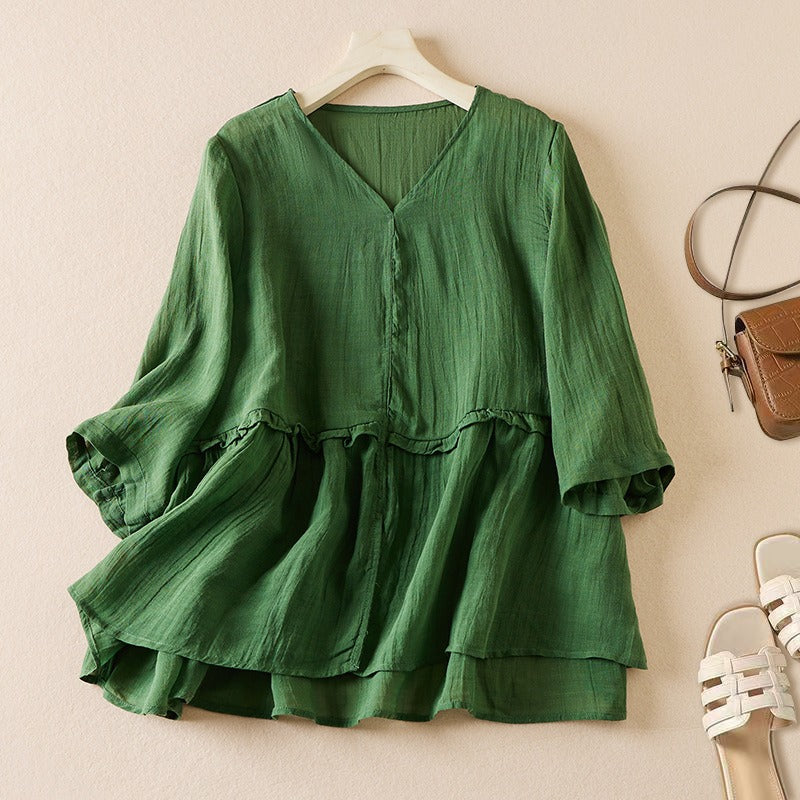 Arla Linen Blouse