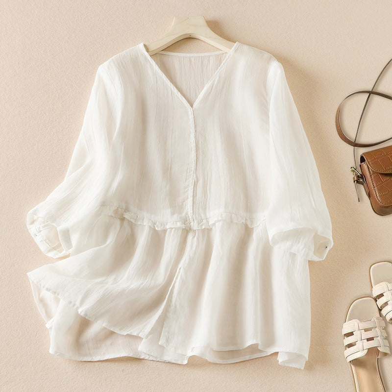 Arla Linen Blouse
