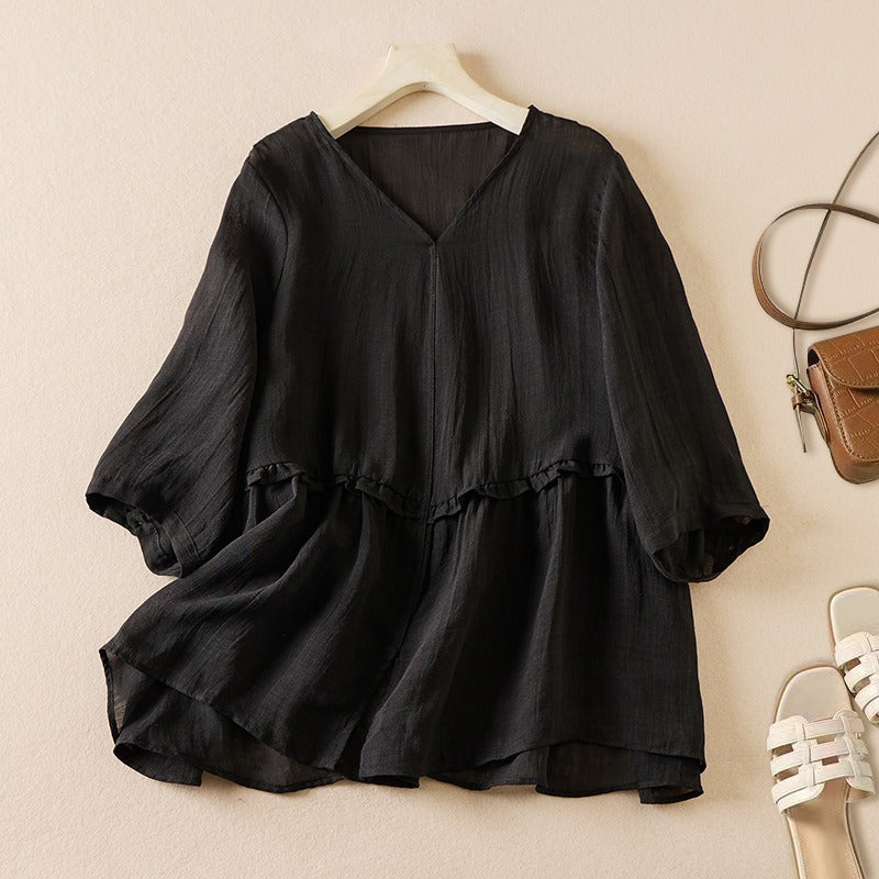 Arla Linen Blouse