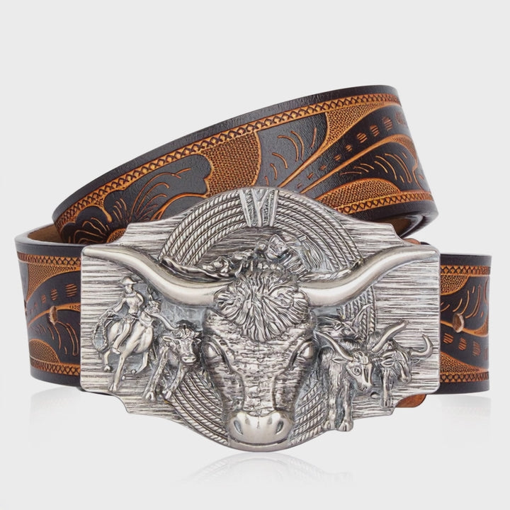 Rancher Cow Head Belt